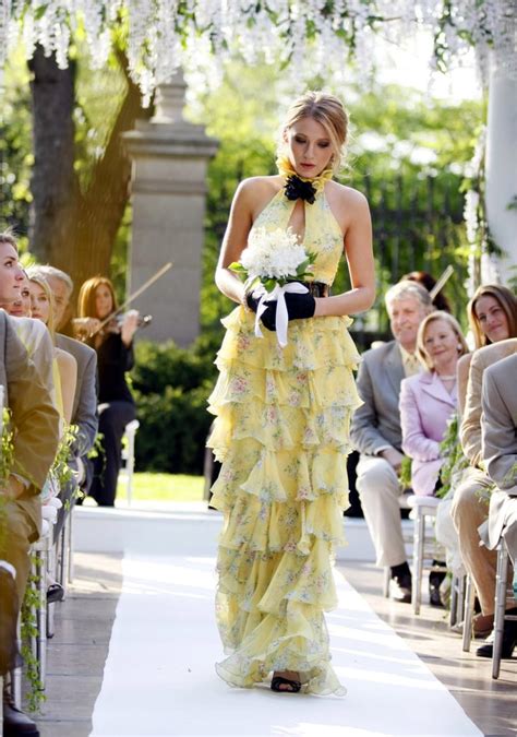 serena van der woodsen yellow dress